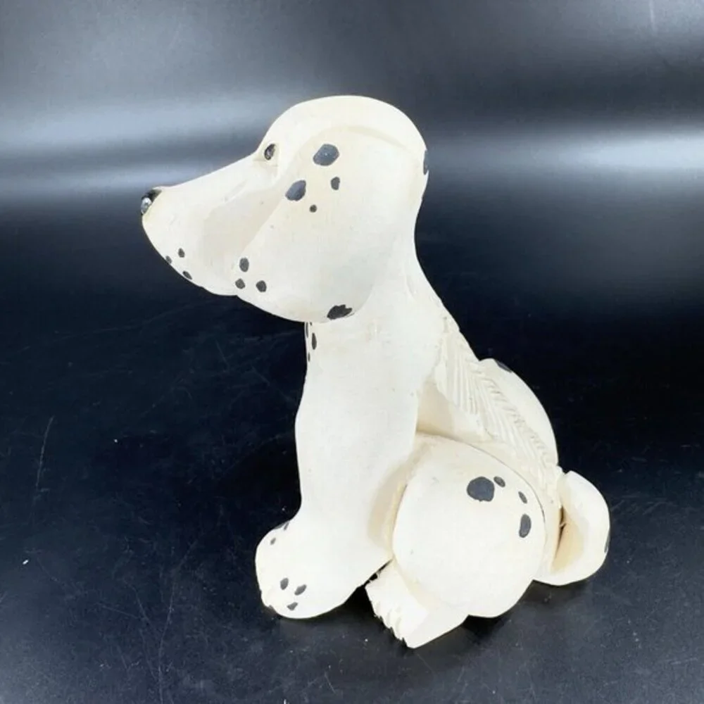 Artesania Rinconada Figurine Made In Uruguay Marked Whimsical Dalmatian Dog VTG‎